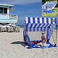 Infinita Blue/ White Island Shade Tent and Beach Shack