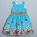 Rare Editions Girl's Butterfly and Dot Dress