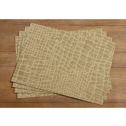 Crocodile Vinyl Placemats (Set of 4)