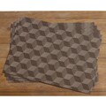 Artisan Vinyl Mocha Placemats (Set of 4)
