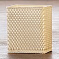 'Carter' Ivory Rectangular Woven Wastebasket