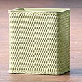 'Carter' Soft Sage Rectangular Woven Wastebasket