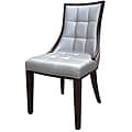 Barrel Leather Dining Chairs (Set of 2)