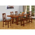 Dark Oak 6-piece Wood Dining Set
