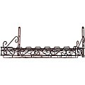 Concept Housewares Bronze Pewter Wine Bottle/ Glass Wall Rack