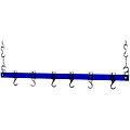 Concept Housewares Blue Acrylic Dual Track Ceiling Pot Rack