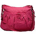 Pink Flush Quilted Diaper Bag