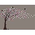Nursery Wall Art Blowing Cherry Blossom Tree Decal Set