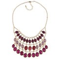 New! Morgan Ashleigh Faceted Bib Necklace