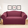 Sure Fit Stretch Hold 1-piece Wine Sofa Slipcover