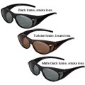 Hot Optix Men's Polarized Over-the-Glass Wrap Sunglasses