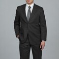 Alfani Men's Two-button Grey Striped Wool Suit