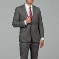 Kenneth Cole Reaction Men's White/ Black Slim Fit Suit