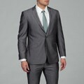 Kenneth Cole Reaction Men's Blue Pin Dot 2-button Slim Fit Suit