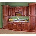 Cherry Stain/ Chocolate Glaze 33-inch Wide Wall Cabinet