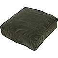 Olive Microfiber 20-inch Square Floor Pillow