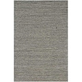 Hand-loomed Grey Wool Area Rug (5' x 8')