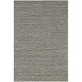 Hand-loomed Grey Wool Rug (8' x 10')