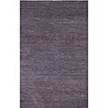 Hand-woven Violet Wool Rug (3'6 x 5'6)