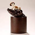 Star Legacy Gold/ White Shih Tzu Pet Urn