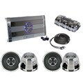 BrandX Competition Grade 8020 Watt Amplifier With Pair of 1500W 12" Subwoofers