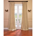 Carneros Brut Hand Sewn Faux Silk Pintuck 96-inch Curtain Panel
