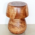 Wooden Light Teak Mushroom End Table (Thailand)