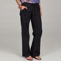 Calvin Klein Women's French Navy Linen Drawstring Pants