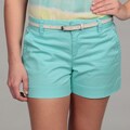 Calvin Klein Women's Rainwater Blue Belted Shorts