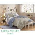 Laura Ashley 'Carlie' Blue Twin-size Quilt