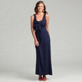 Calvin Klein Women's Ruffle Belted Maxi Dress