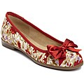 A2 by Aerosoles Women's 'Becommend' Red Floral Ballet Flats