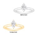 14k Gold 1/2ct TDW Marquise Diamond Engagement Ring (I-J, I1)