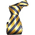 Dmitry Men's Yellow Striped Italian Silk Tie