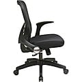 Black Office Star Deluxe R2 SpaceGrid Back Chair with Lumbar Support
