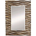 Eclectic Antique Gold and Silver Leaf Mirror