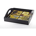 Certified International 'Vintage Wine' Square Tile Wood Tray