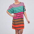 Tiana B. Women's Striped Cold Shoulder Dress
