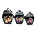 Certified International 'Parisian Fruit' 3-piece Canister Set