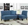 Portfolio Engle Caribbean Blue Linen 3-piece Sofa Set