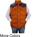 Hudson Outerwear Men's Cotton Leather Yoke Quilted Vest