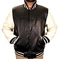 Hudson Outerwear Men's Big and Tall Leather Varsity Jacket
