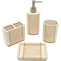 Famous Home Fashions Ellie Beige Boutique 4-piece Bath Set