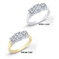 14k Gold 2ct TDW Diamond 3-stone Engagement Ring (I-J, I1-I2)