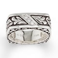 Sterling Silver Men's 1/6ct TDW Round Diamond Ring