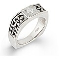 Sterling Silver Men's 1/4ct TDW Round Diamond Ring (H-I, I1-I2)