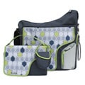 JJ Cole System 180 Messenger Diaper Bag in Navy Drop