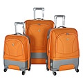 Olympia Majestic Hybrid Orange 3-piece Spinner Luggage Set