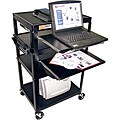 Luxor 4-shelf Multi-Media Presentation Station
