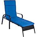 Ali Patio Outdoor Tufted Blue Chaise Lounge Chair Cushion